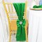 10 Pieces Emerald Green Satin Chair Sashes 8"x108" Rectangular Wedding & Event Decor